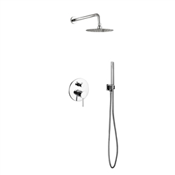 Aqua Rondo Shower Set w/ 8" Rain Shower and Handheld