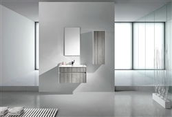 Fitto 24" Ash Gray Wall Mount Modern Bathroom Vanity