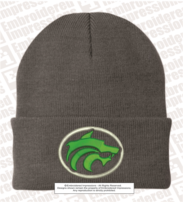 3D Buford Wolves Cuff Knit Beanie