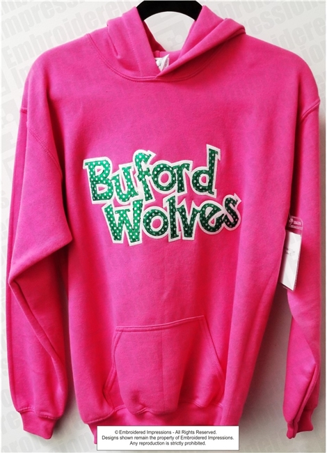 Glittered Buford Wolves Hoodie