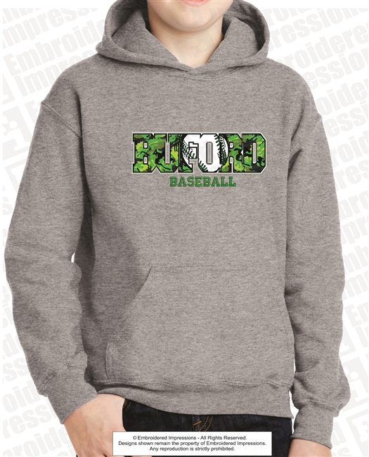 Buford Baseball Camo Hoodie