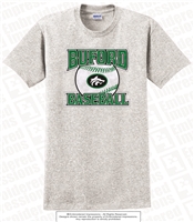 Buford Wolves Logo Baseball Tee