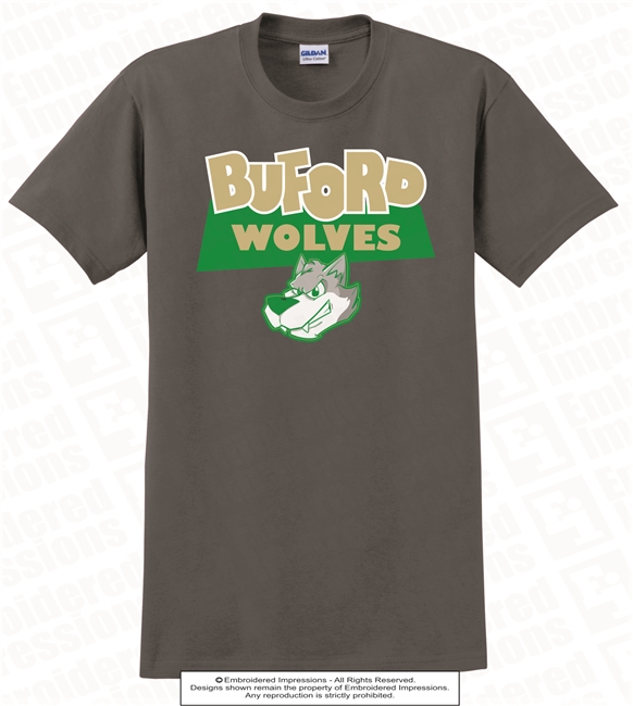 Buford Wolves One Wolf Head Tee