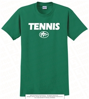 Bold Font Tennis and Buford Wolves Logo Tee