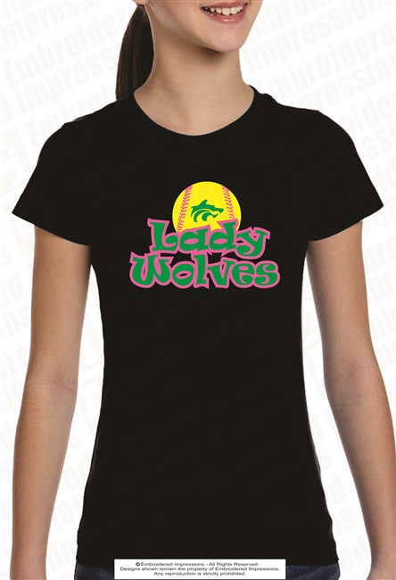 Lady Wolves Softball Tee