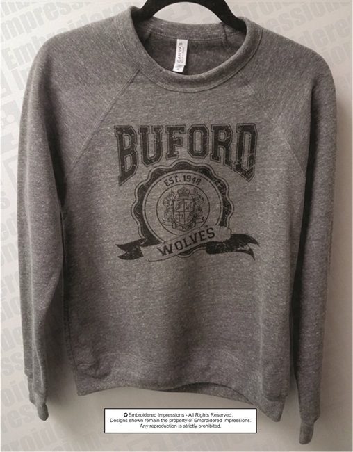 Buford Wolves Crest Crew Neck