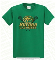 Buford Lacrosse Wolves Head Logo Tee