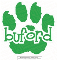 Buford Paw Sticker