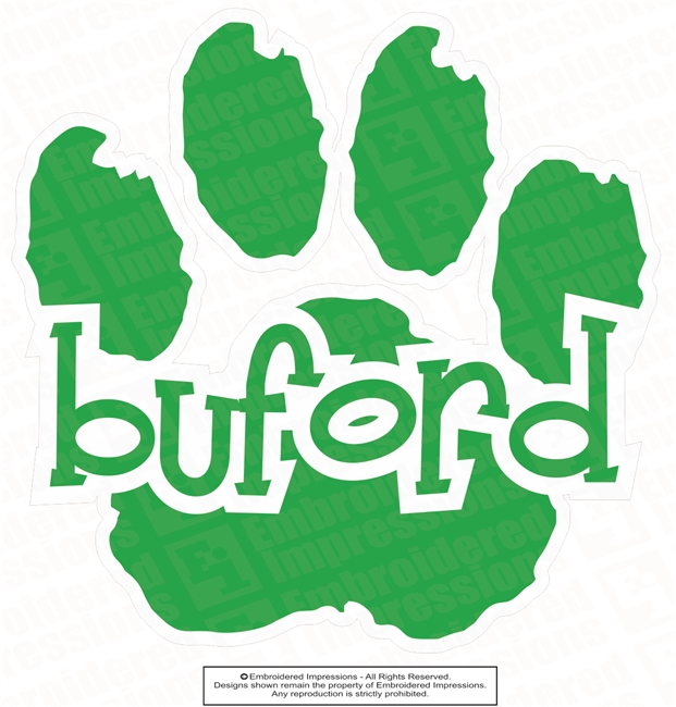 Buford Paw Sticker