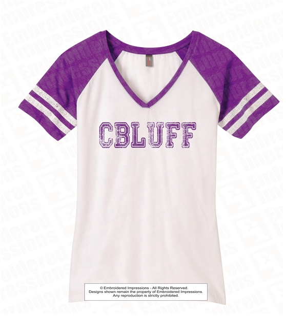 CBLUFF Womenâ€™s Game V-Neck Tee