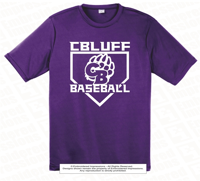 CBluff Baseball with CB Bears Logo in Diamond Tee