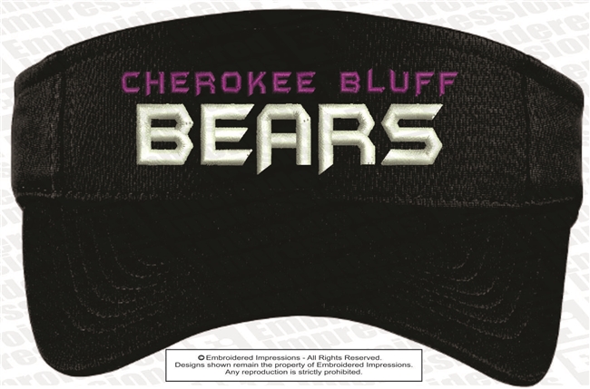 Cherokee Bluff Bears Posi-Charge Visor