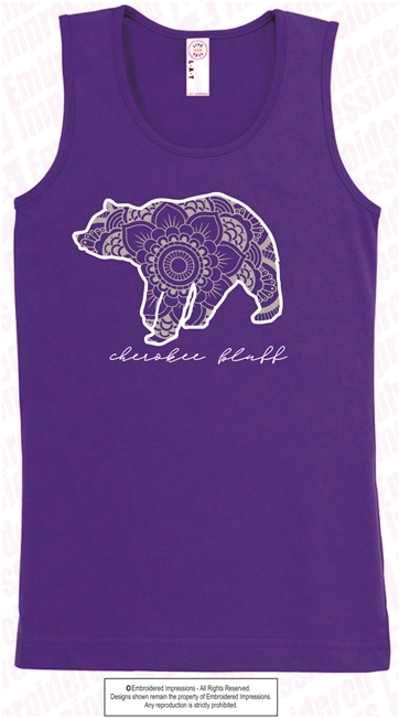 Ladies and Girls Bear Tank