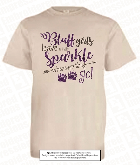 Cherokee Bluff Girls Sparkle Tee