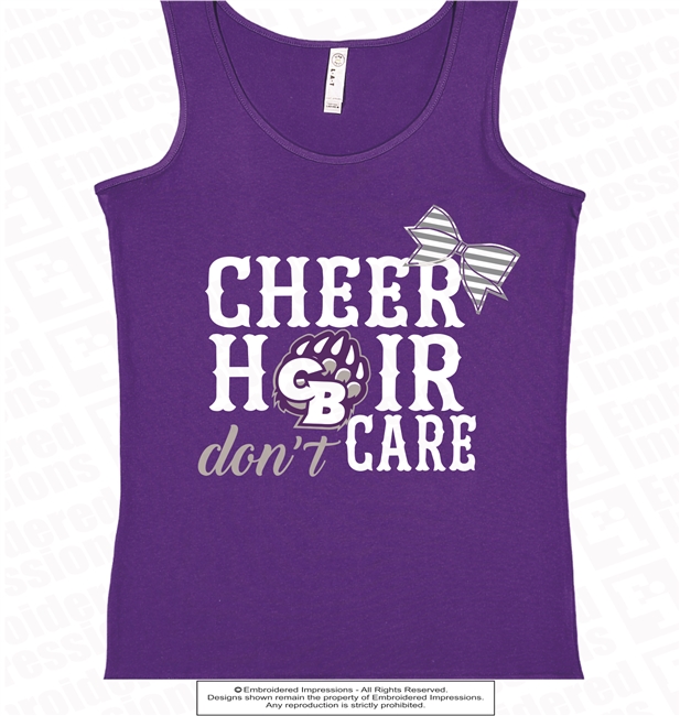 Cheer Hair Don't Care Tank