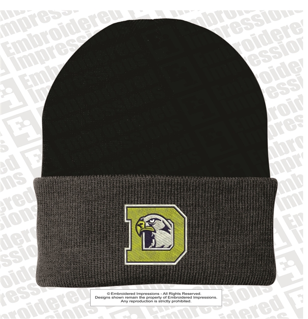 Dacula Falcons Logo Cuff Knit Beanie