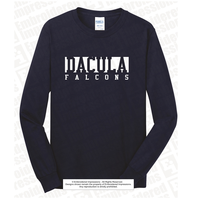 Dacula Falcons Long Sleeve Fan Tee