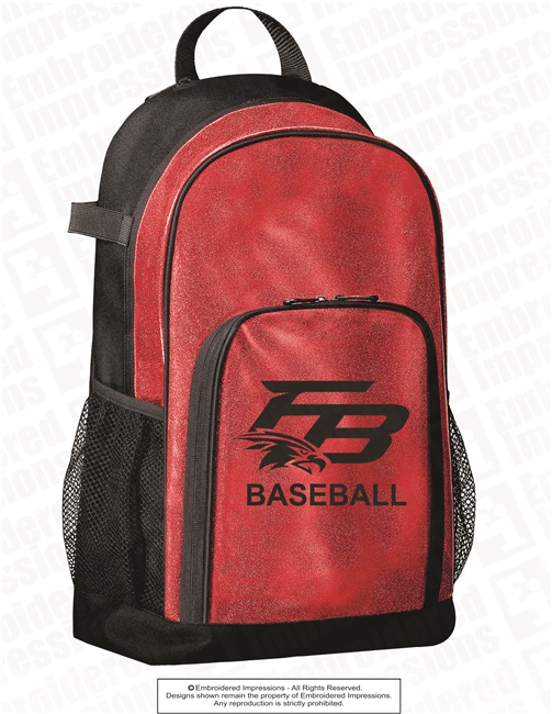 FB Glitter Baseball Backpack