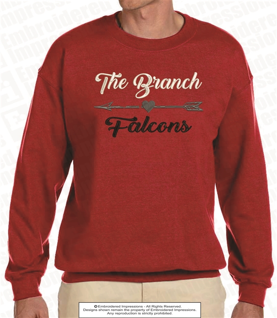 The Branch Falcons NuBlend Fleece Crew