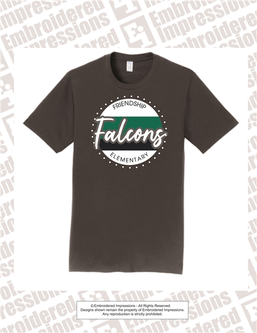 Contrast Colo Falcons Cotton Tee in Vintage Navy
