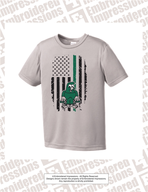 Distressed Background Flag Dri-Fit Tee