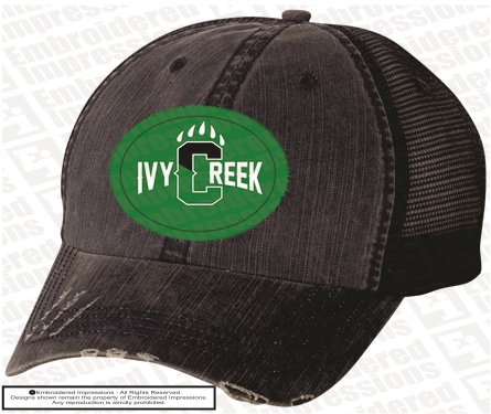 Ivy Creek Distressed Paw Cap