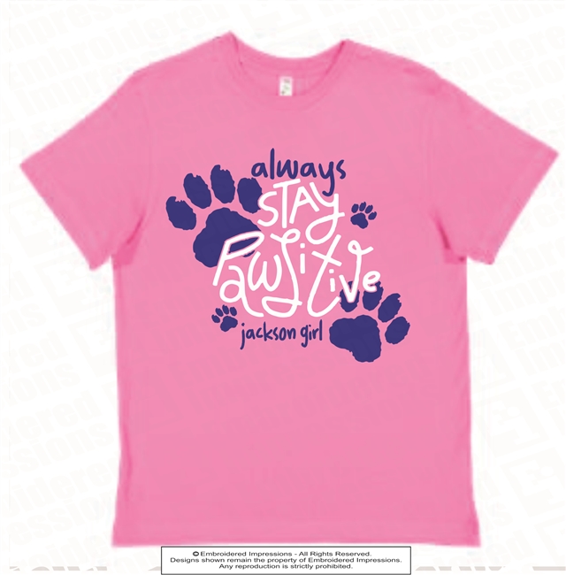 Always Stay Ringspun Tee in Raspberry Adult Size