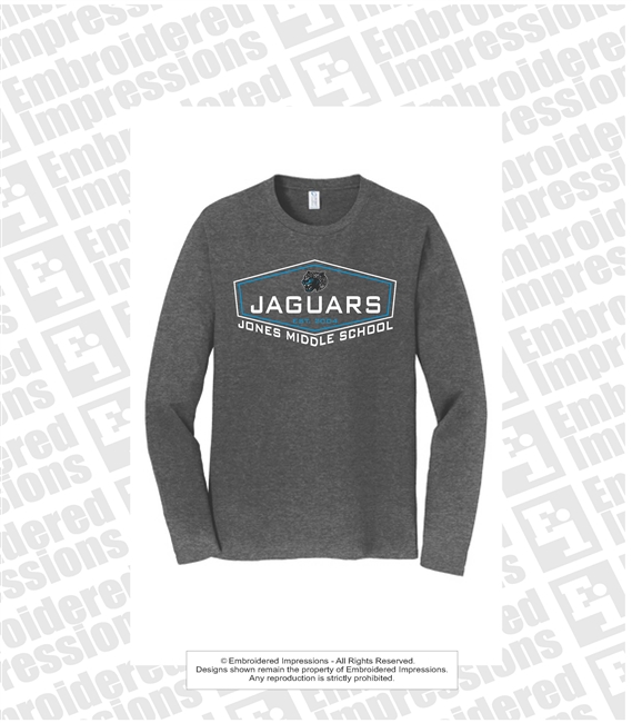 Jones Jaguars EST 04 Long Sleeve Tee