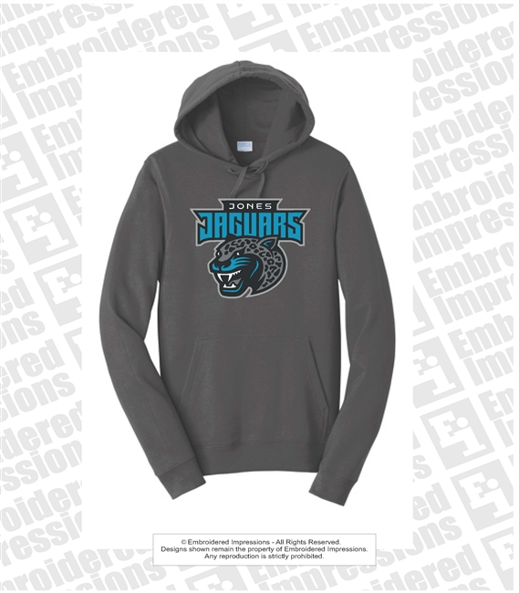 Jones Printed Jaguar Head with Text Hoodie