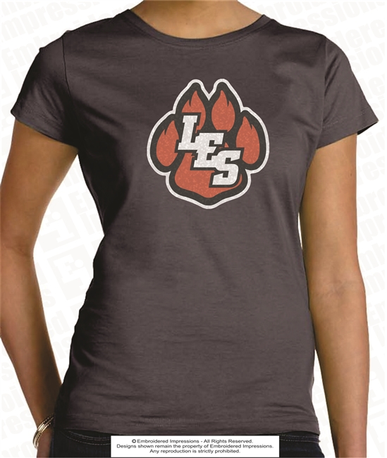 Glittered LES Paw Cotton Tee