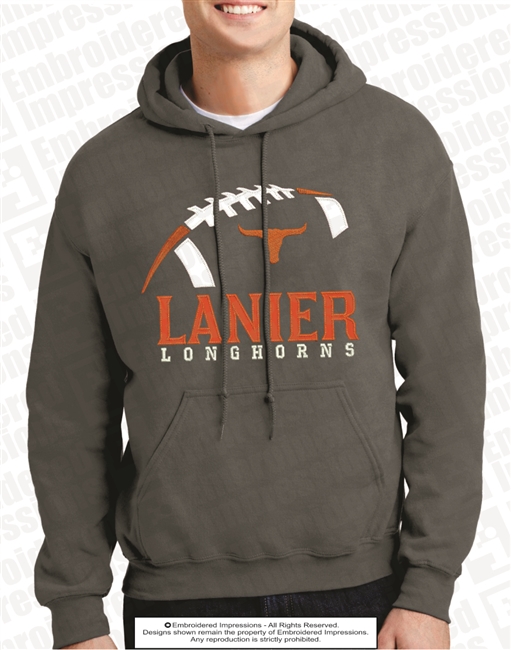 Lanier Longhorns Football Hoodie