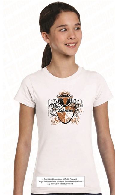 Lanier Longhorns Crest Tee Shirt