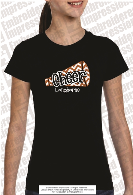 Lanier Longhorns Cheer Tee Shirt