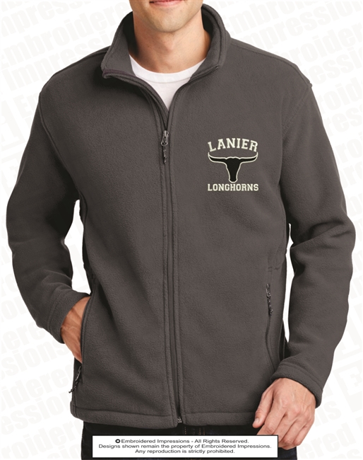 Lanier Longhorns Full-Zip Fleece Jacket