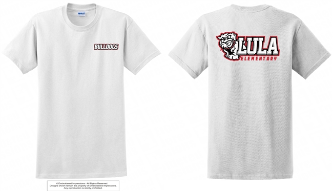 Double Sided Lula Elementary Bulldogs Tee