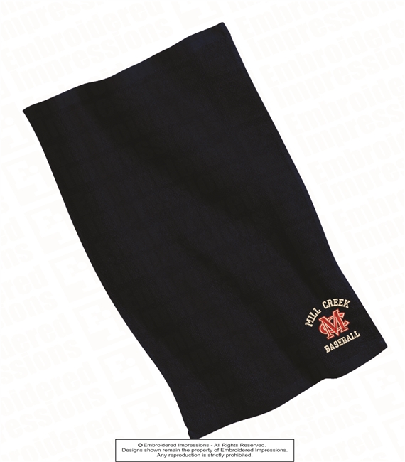 Embroidered MC Baseball Hemmed Towel