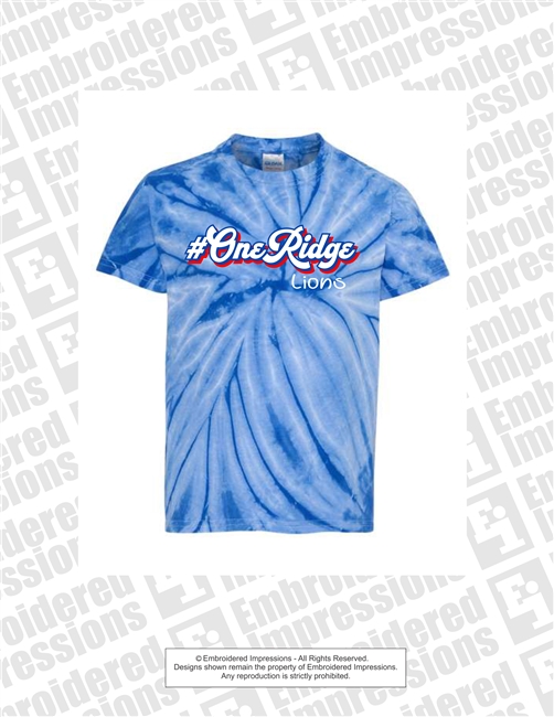 #One Ridge Lions Royal Tie Dye Tee