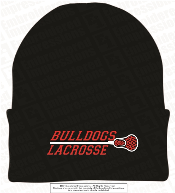 Bulldogs Lacrosse Port & Company Knit Beanie