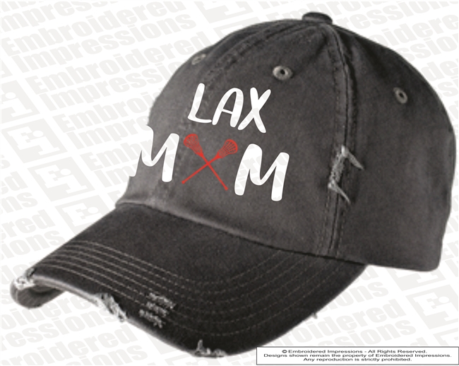LAX Mom Distressed Cap