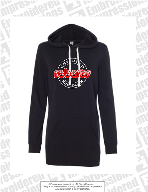 EST 2010 Hoodie Dress in Two Color Choices