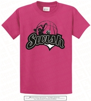 Swish Basketball Player Tee