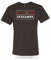 Streamline Stallions Design Tee in Vintage Smoke