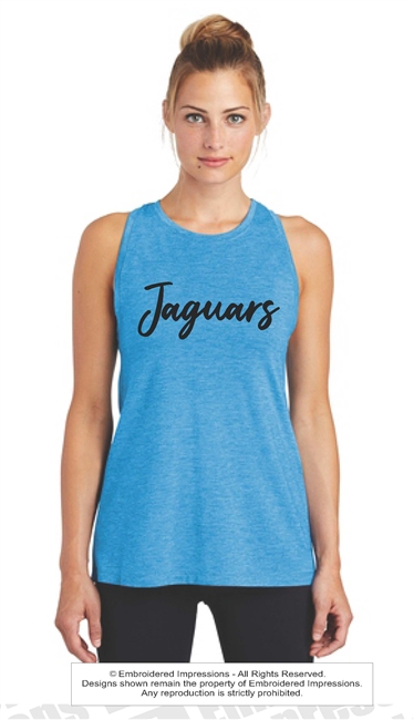 Seckinger Jaguars Ladies Tri-Blend Wicking Tank