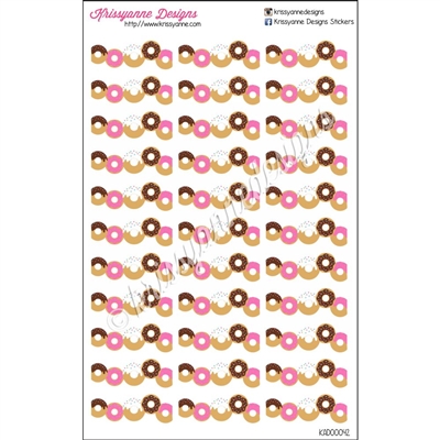 Donut Diecut Strips - Set of 33