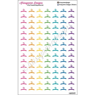 Small Rainbow Hangers - Bold Rainbow - Set of 105