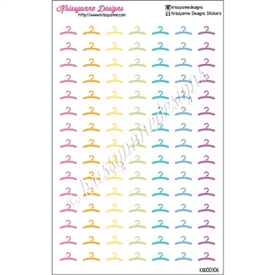 Small Rainbow Hangers - Pastel Rainbow - Set of 105