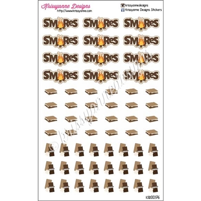 S'mores Sticker Set - Set of 60 Stickers