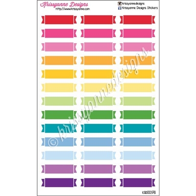 Double Sided Flags - Rainbow - Set of 39