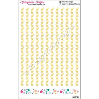 Diecut Sticker Strips - Long Star Strips - Set of 15