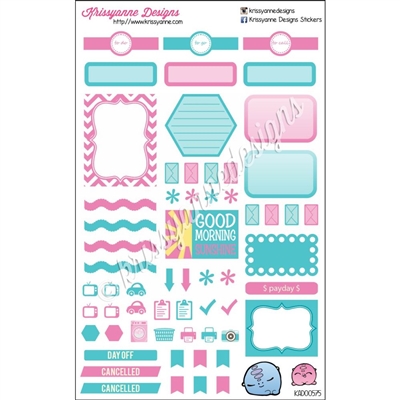KAD Weekly Planner Set - Cotton Candy